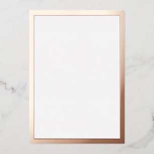 Blank Rose Gold Folieneinladung