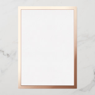Blank Rose Gold Folieneinladung