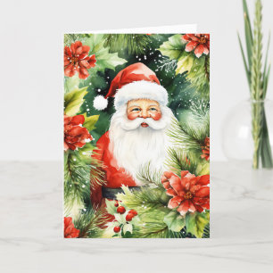 Blank Santa Claus Weihnachtskarte Feiertagskarte