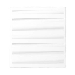 Blank Sheet Music 7 Staves Notizblock