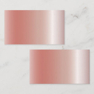 Blank Shinny Rose Gold Textur Visitenkarte