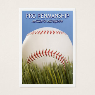 Blank Signature Card für Baseballautographen!