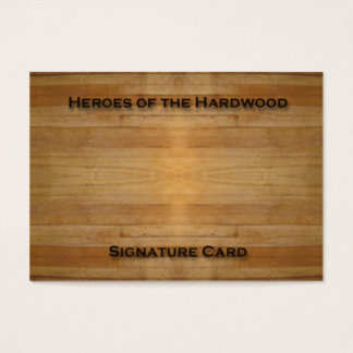 Blank Signature Card für Basketballautographen!