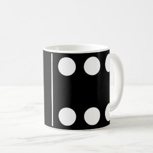 Blank Six Black Domino Tasse