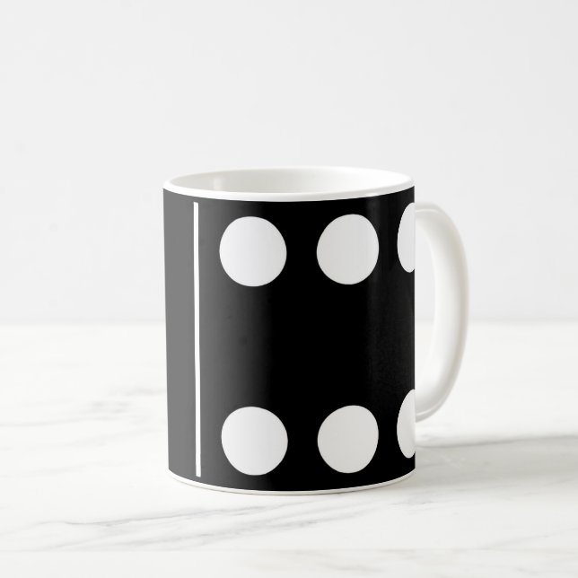 Blank Six Black Domino Tasse (VorderseiteRechts)