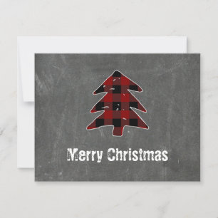Blank Small Red Buffalo Kariert Frohe Weihnachten
