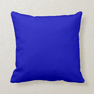 Blank Solid Color Cobalt Blue Kissen