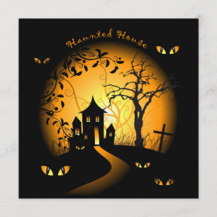 Blank Spuk Haus Einladung