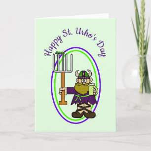 Blank St. Urho's Day Card zum Anpassen Karte
