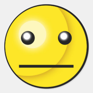 Blank-Stare-Sticker Runder Aufkleber