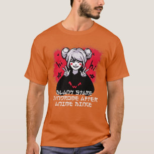 Blank-Stare-Syndrom nach Anime Binge japanischer M T-Shirt