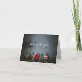Blank Sympathy Card Dankeskarte