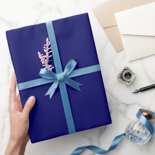 Blank Template Best Elegand Solid Color Navy Blue Geschenkpapier