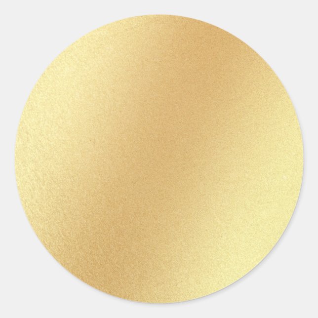 Blank Template Elegante Imitate Gold Glitzer Glamo Runder Aufkleber (Vorderseite)