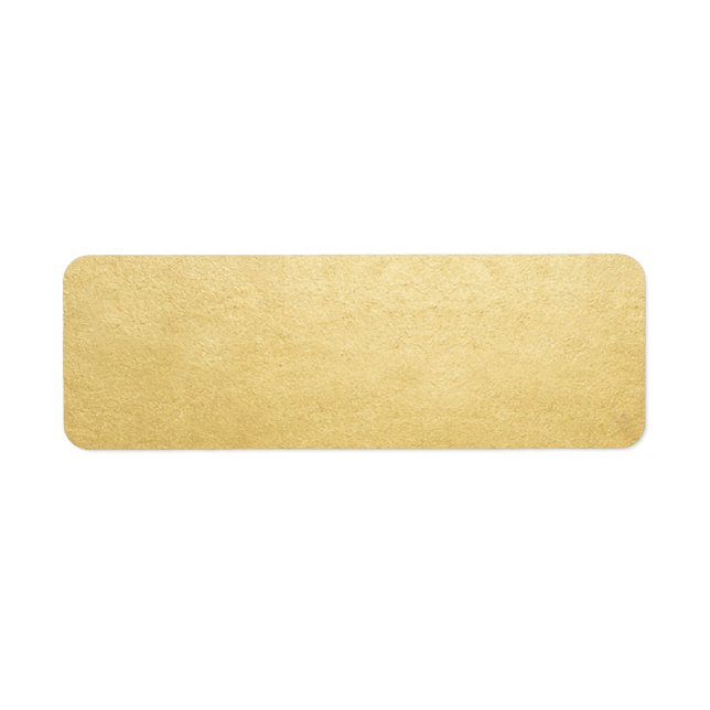 Blank Template Gold Imitate Foil Address Mailing (Vorne)