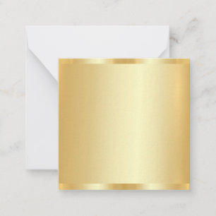 Blank-Template-Imitat Gold Moderne Elegant Trendy Mitteilungskarte