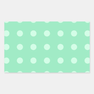 Blank Template Mint Green Custom Elegant Color Rechteckiger Aufkleber