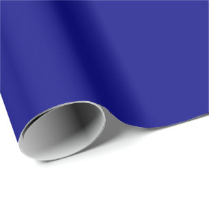 Blank Template Navy Blue Schlicht Elegant Solid Co Geschenkpapier