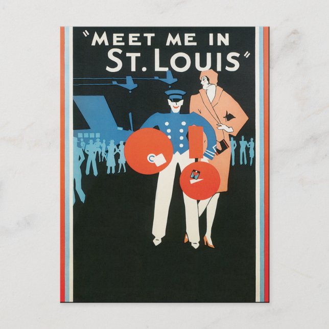 Blank Template - trifft mich in St.Louis Postkarte (Vorderseite)