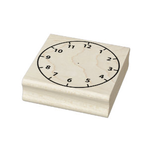 Blank-Uhr-Gefechtshilfe Gummistempel