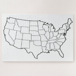 Blank-US-Karte Puzzle