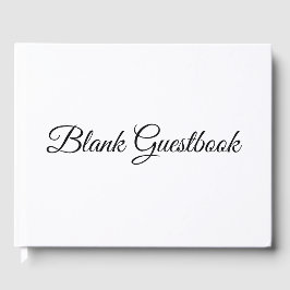 Blank Voll anpassbares Hochzeitsbuch Gästebuch