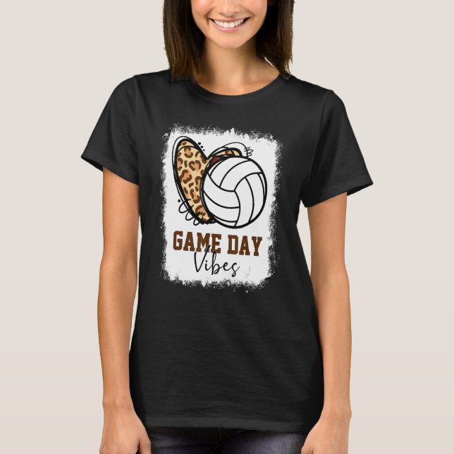 Blank Volleyball Game Day Vibes Volleyball Mama T-Shirt (Vorderseite)