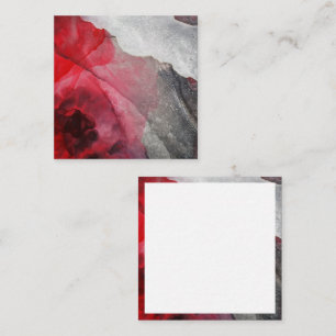 Blank Watercolor Business Card Quadratische Visitenkarte
