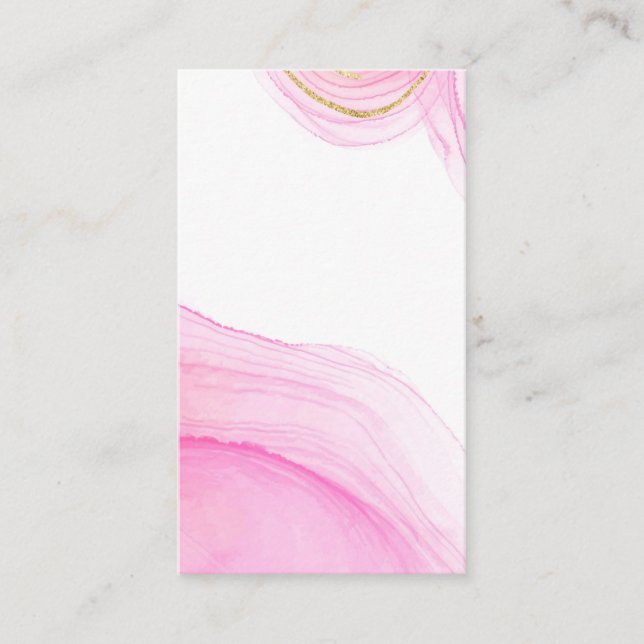 Blank Watercolor Business Card Visitenkarte (Vorderseite)