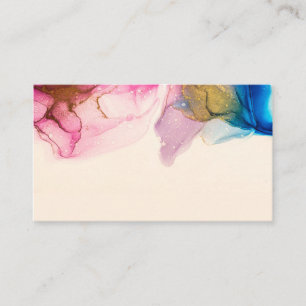 Blank Watercolor Business Card Visitenkarte