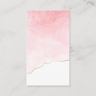 Blank Watercolor Business Card Visitenkarte