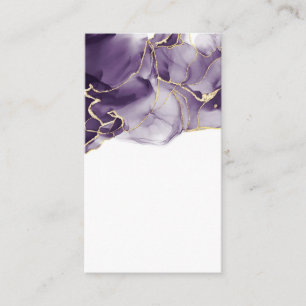 Blank Watercolor Business Card Visitenkarte