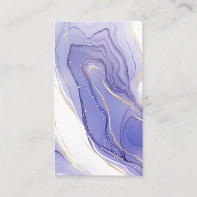 Blank Watercolor Business Card Visitenkarte (Vorderseite)