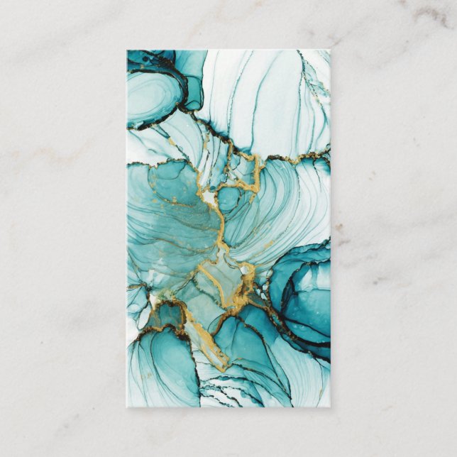 Blank Watercolor Business Card Visitenkarte (Vorderseite)