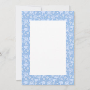 Blank Wedding Invitation - blaues Porzellan Einladung