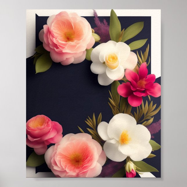 Blank Wedding Poster Template Einladung (Vorne)