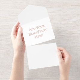 Blank Wedding Templates | Elegant Customizable  All-in-One-Einladung