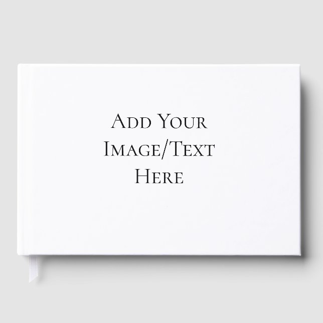 Blank Wedding Templates | Elegant Customizable  Gästebuch (Vorderseite)