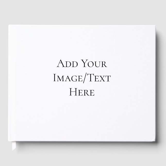 Blank Wedding Templates | Elegant Customizable  Gästebuch (Vorderseite)