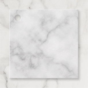 Blank White Marble Wedding Geschenkanhänger