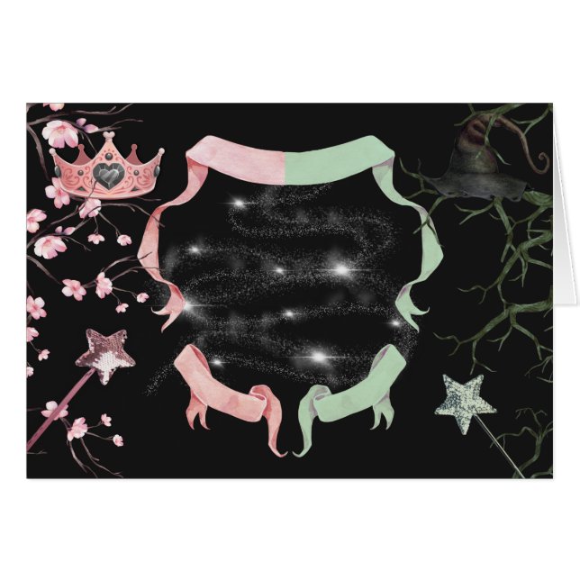 Blank Wicked Theme Tent Food Card (Vorderseite (Horizontal))