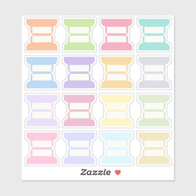 Blank Writable Index Tabs Journal Divider Foldable Aufkleber (Blatt)