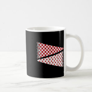 Blanke Schulspirit Mannschaftsfarben Spieltag Rot Kaffeetasse