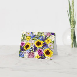 Blanken der Mitteilungskarten für die Blume der Ga