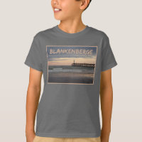 Blankenberge Sunset, belgischer T - Shirt an der K