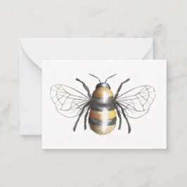 Blankenkarte für Watercolor-Hummeln Mitteilungskarte