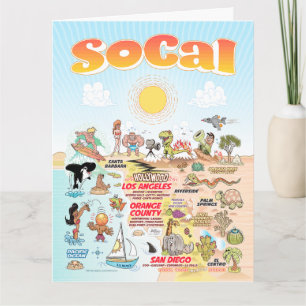 Blankenkarte Südkalifornien Karte