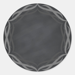 Blanker Blankenwirbel für Chalkboard - Text anpass Runder Aufkleber