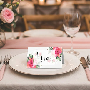 Blanker Rosengarten Budget-Hochzeit  Platzkarte