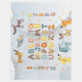 Blanket - ABC-Buchstaben Fleecedecke